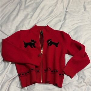 Scottie Dog Cardigan Sweater
